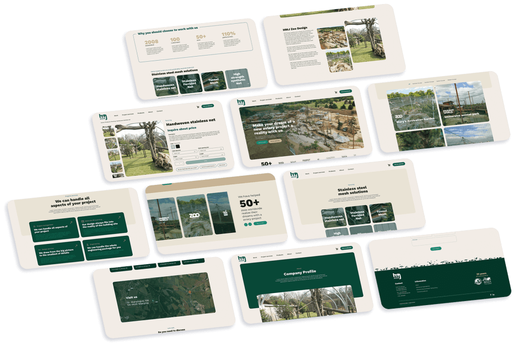 HMJ Zoo design webdesign