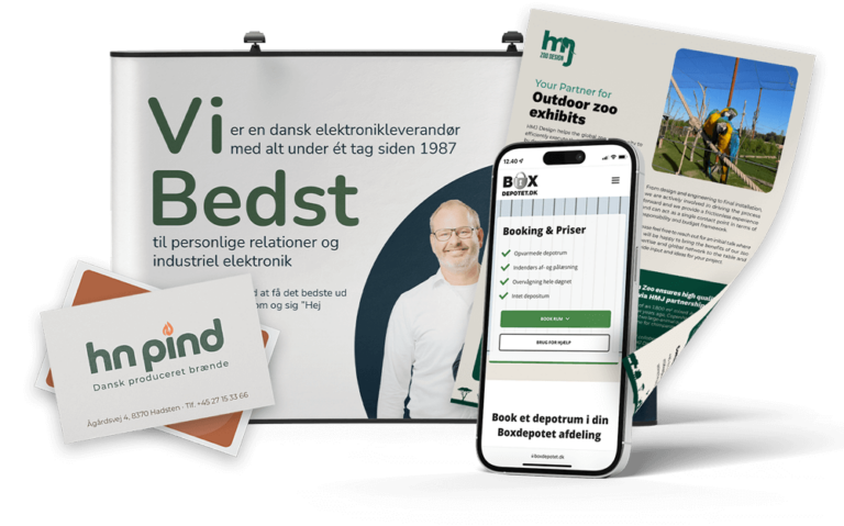 Side-Walk grafiker services, messemateriale, flyers, visitkort og grafik til hjemmesider