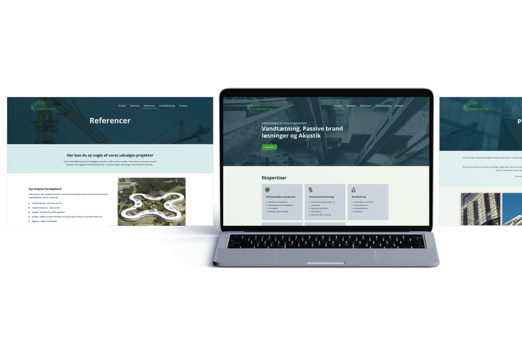 Constructia webdesign mockup